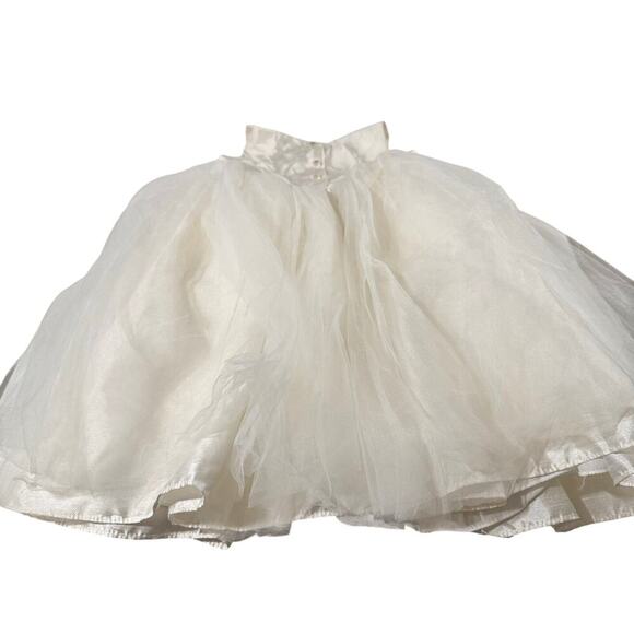 David's Bridal Toddler 5T White Flower Girl Dress - Picture 6 of 7